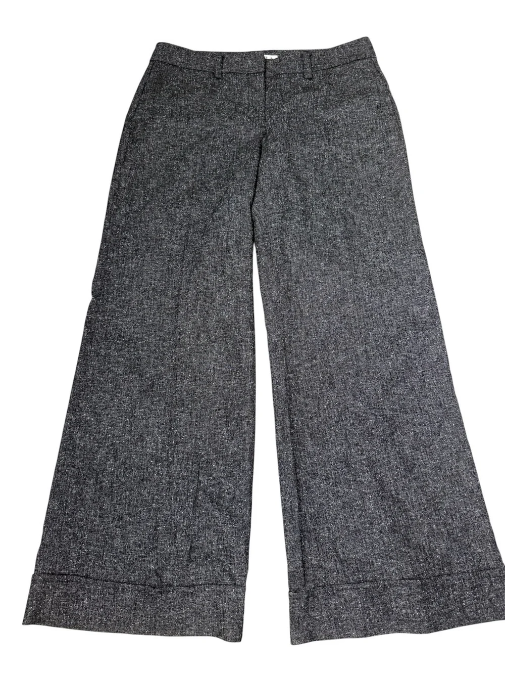 CAbi pants Wide-Leg Gray Dress Pants #230 Speckle trouser tweed pants - Picture 2 of 11